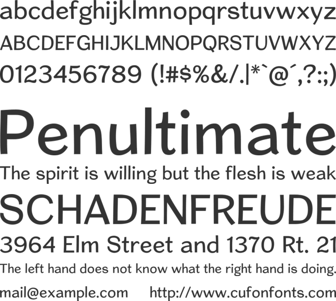 CardiganW00- font preview