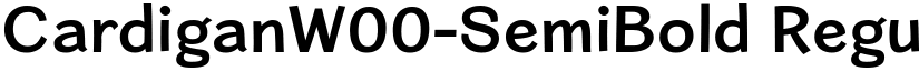 CardiganW00-SemiBold Regular font