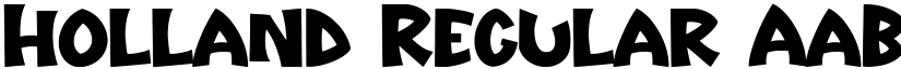 Holland Regular font