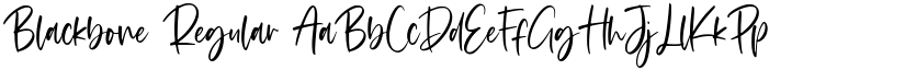 Blackbone Regular font