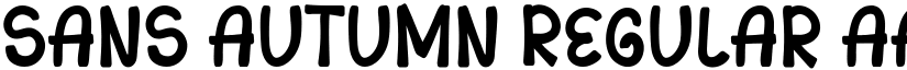 Sans Autumn Regular font