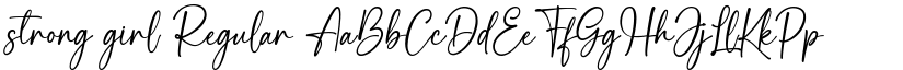 strong girl Regular font
