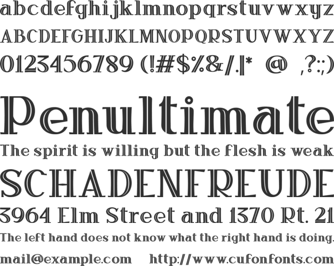 IRON HORSE font preview
