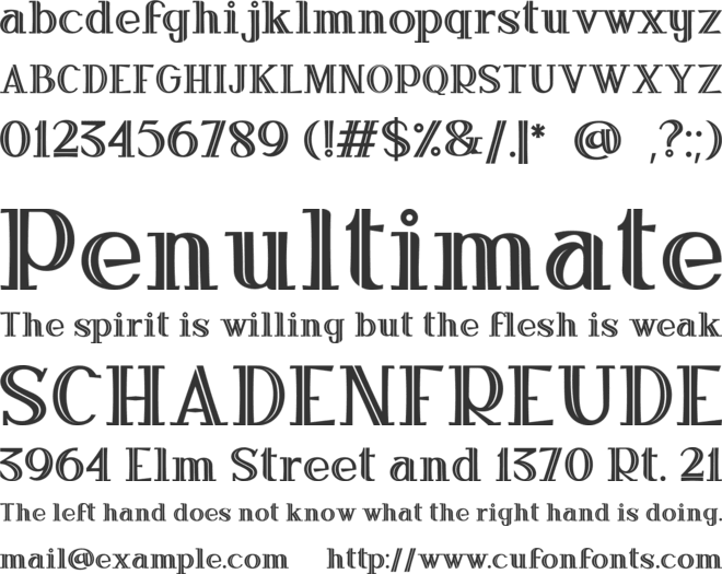 IRON HORSE font preview