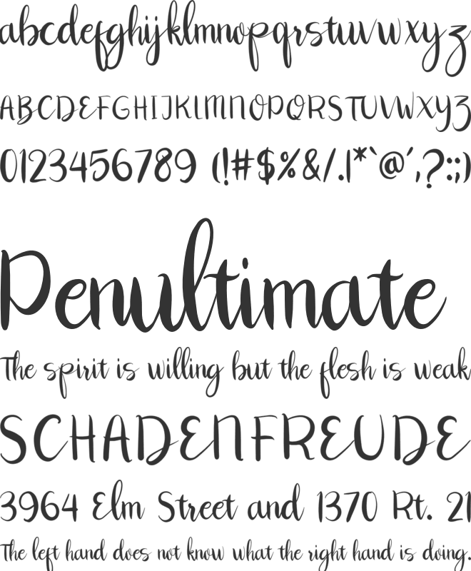 Cmayatea font preview