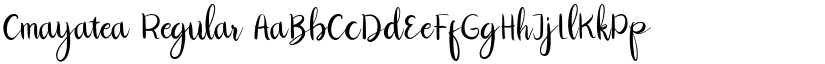 Cmayatea Regular font