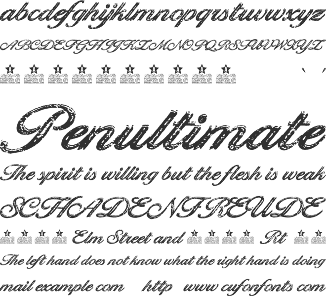 Golden Brick Personal Use font preview