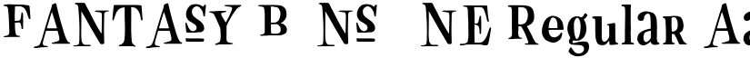 FANTASY BONS ONE Regular font