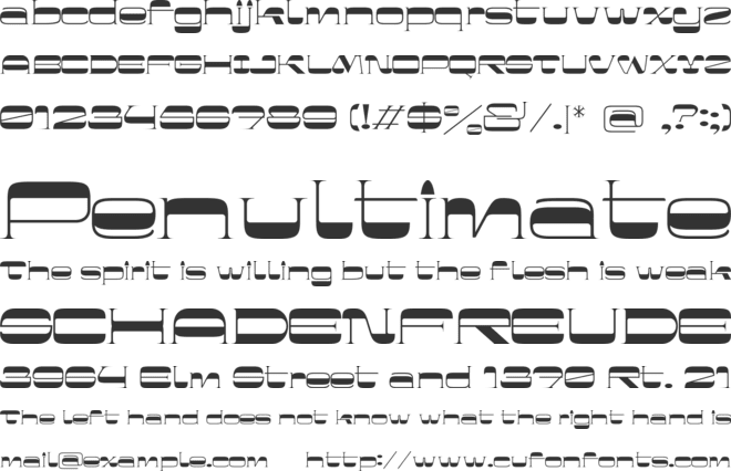 Her and son font preview