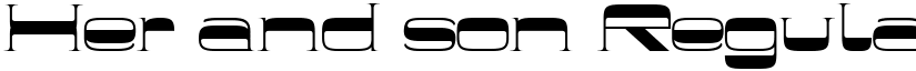 Her and son Regular font