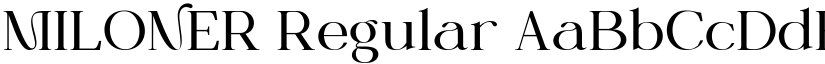 MILONER Regular font