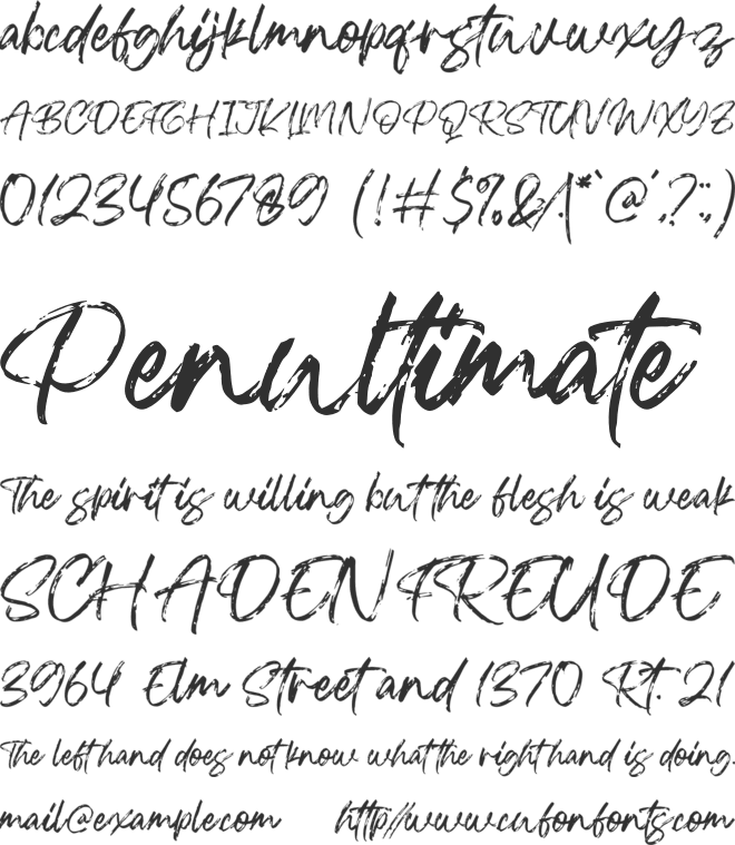 Blackwell font preview