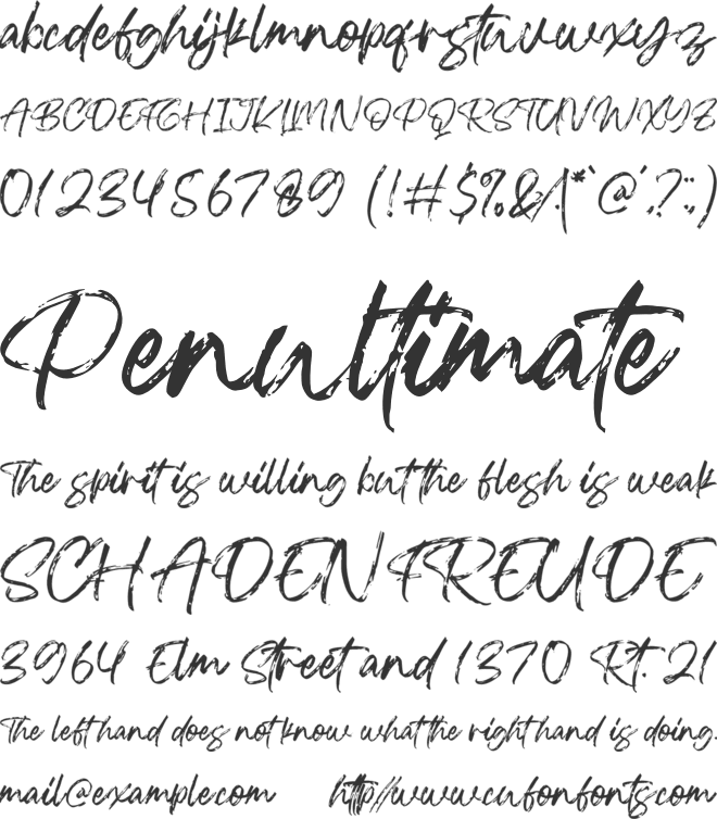 Blackwell font preview