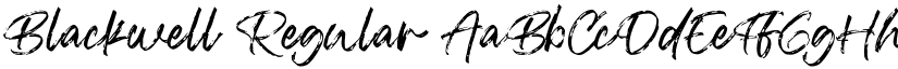 Blackwell Regular font