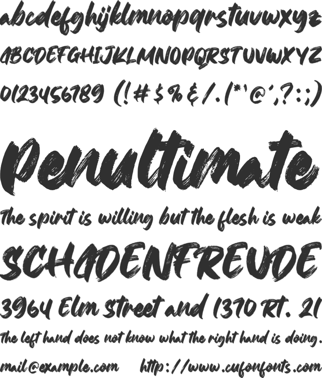 The Jupines font preview