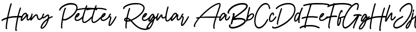 Hany Petter Regular font