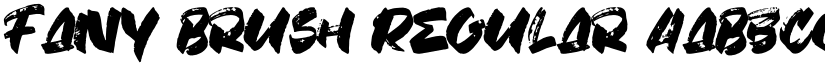 Fany Brush Regular font