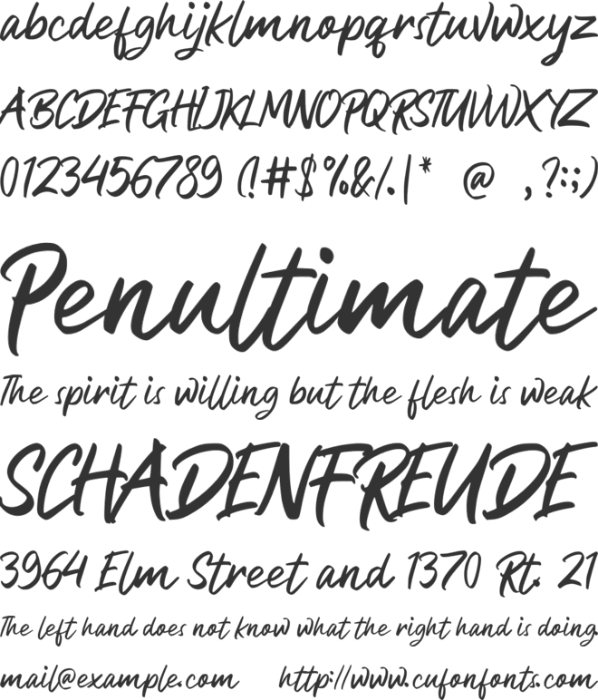 Bezitta font preview