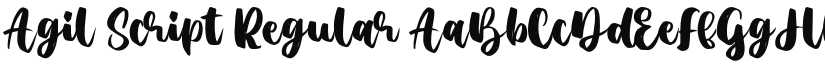 Agil Script Regular font