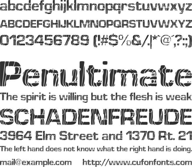 Boulder Sober font preview
