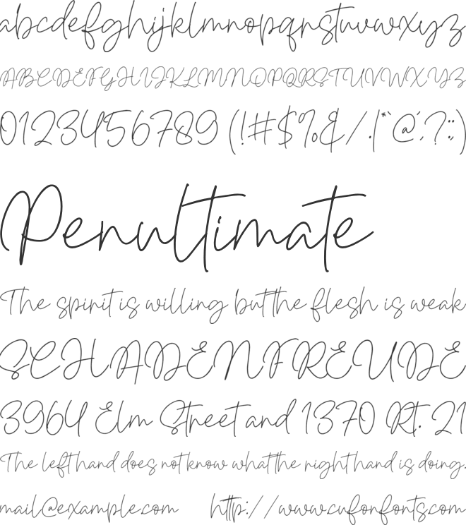 Lentera Hati font preview