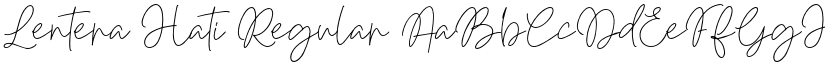 Lentera Hati Regular font
