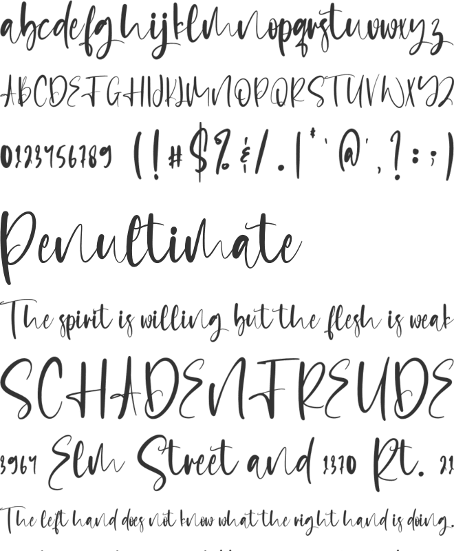 Saturday Crush font preview