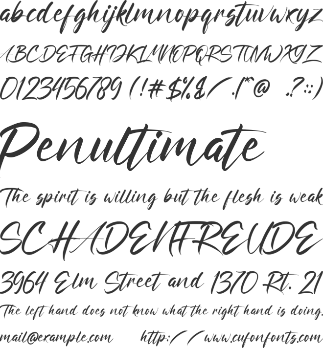 Ratri Volutten font preview