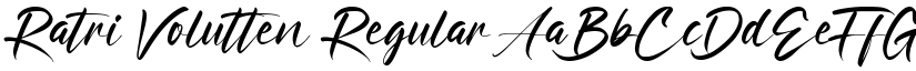 Ratri Volutten Regular font