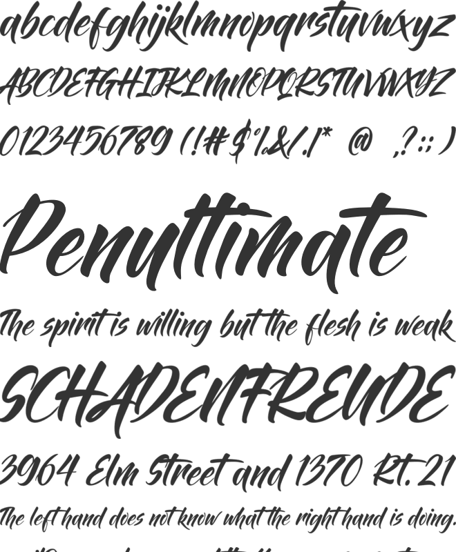 Bintang Kejora font preview