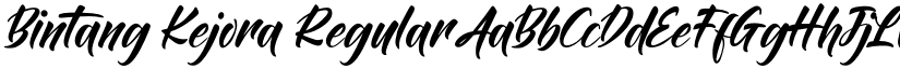 Bintang Kejora Regular font