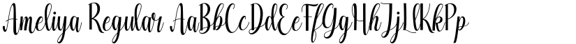 Ameliya Regular font