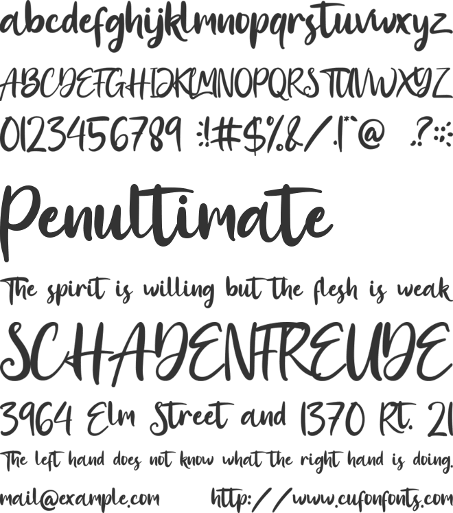 Allison Franco font preview