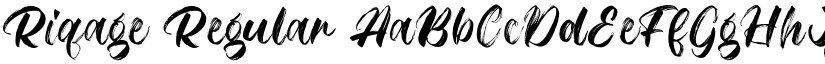 Riqage Regular font