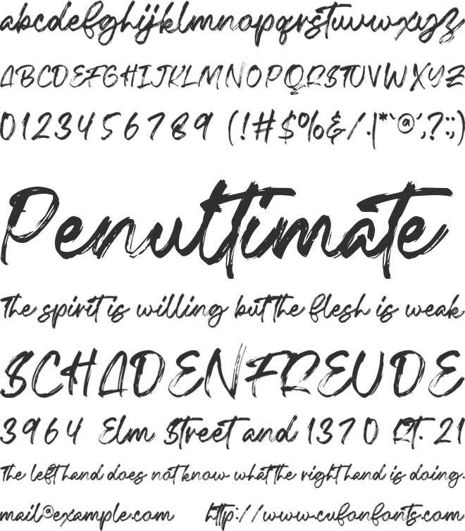 Fentry font preview