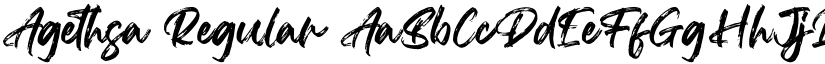 Agethsa Regular font