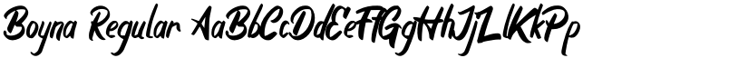 Boyna Regular font