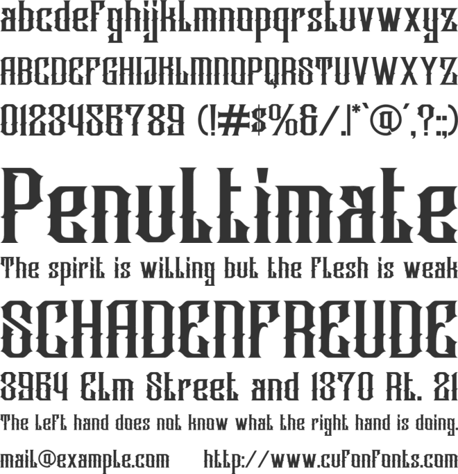 Ambrosia font preview