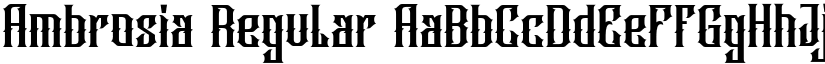 Ambrosia Regular font