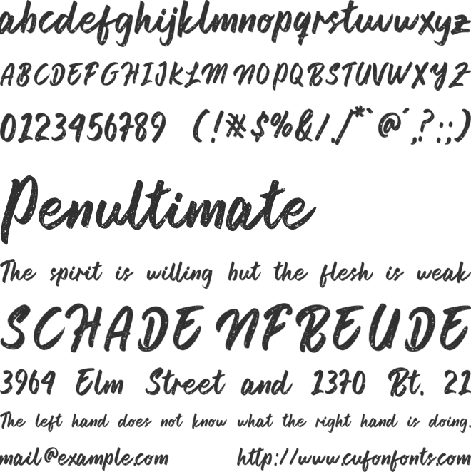 Pahat Script font preview