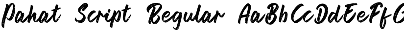 Pahat Script Regular font