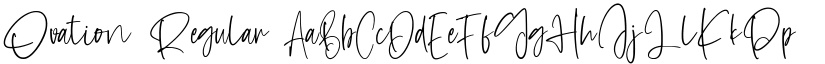 Ovation Regular font