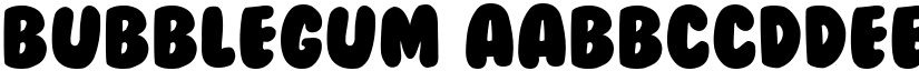 BubbleGum font