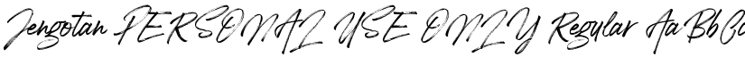 Jengotan PERSONAL USE ONLY font download