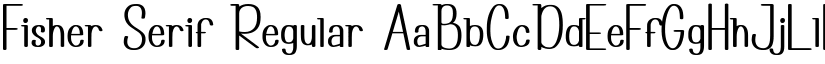Fisher Serif Regular font