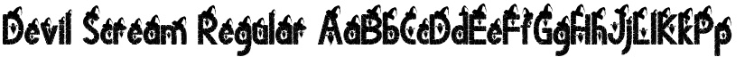 Devil Scream Regular font