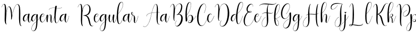 Magenta Regular font