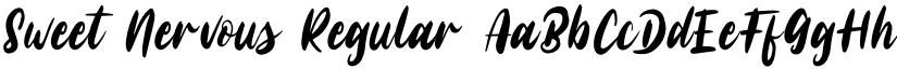 Sweet Nervous Regular font