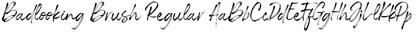 Badlooking Brush Regular font