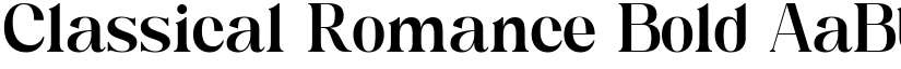 Classical Romance Bold font